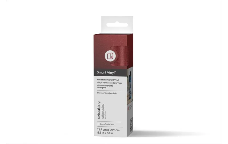 Cricut Vinylfolie Joy Permanent 13.9 x 121.9 cm, Weinrot