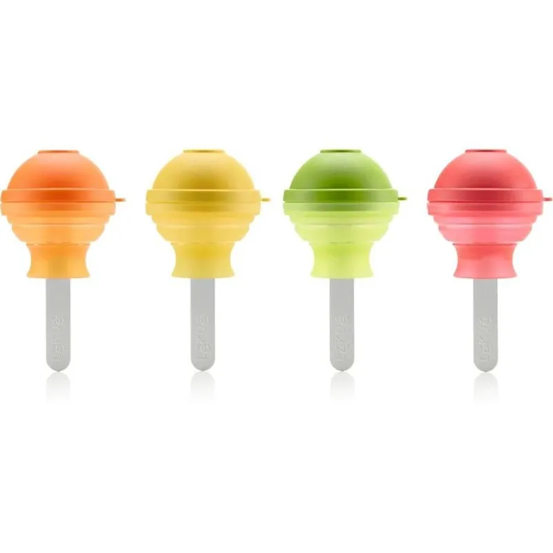 Lékué Stieleisformen, 4er-Set multicolore