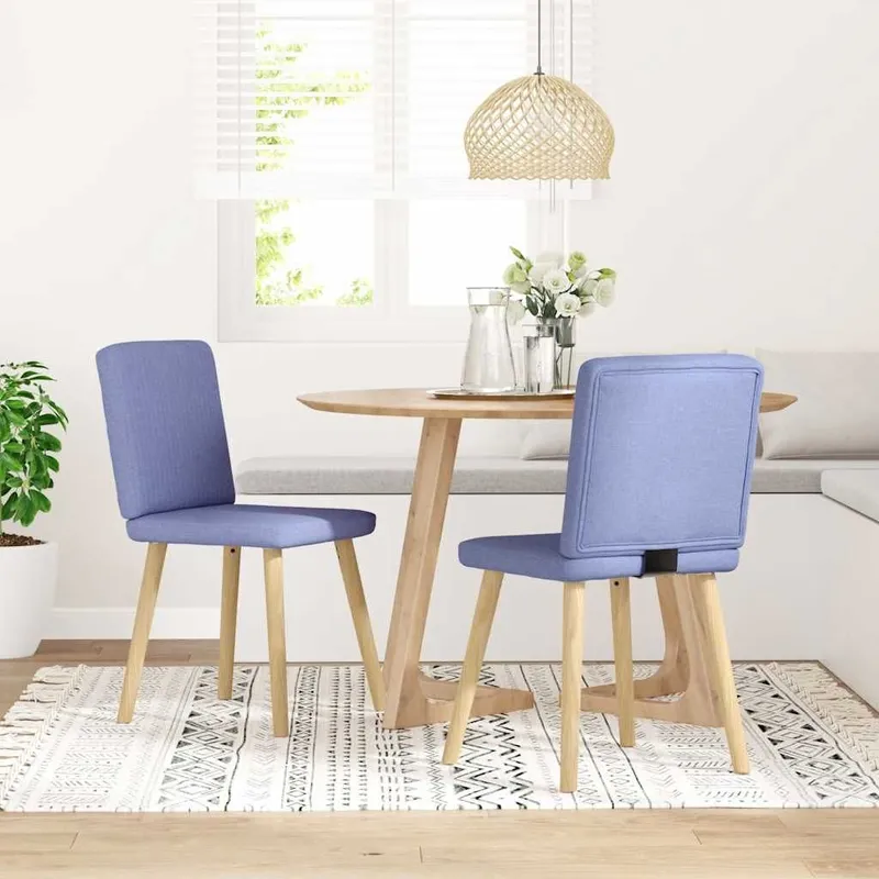 Esszimmerstühle 2 Stk. Jeansblau tessuto