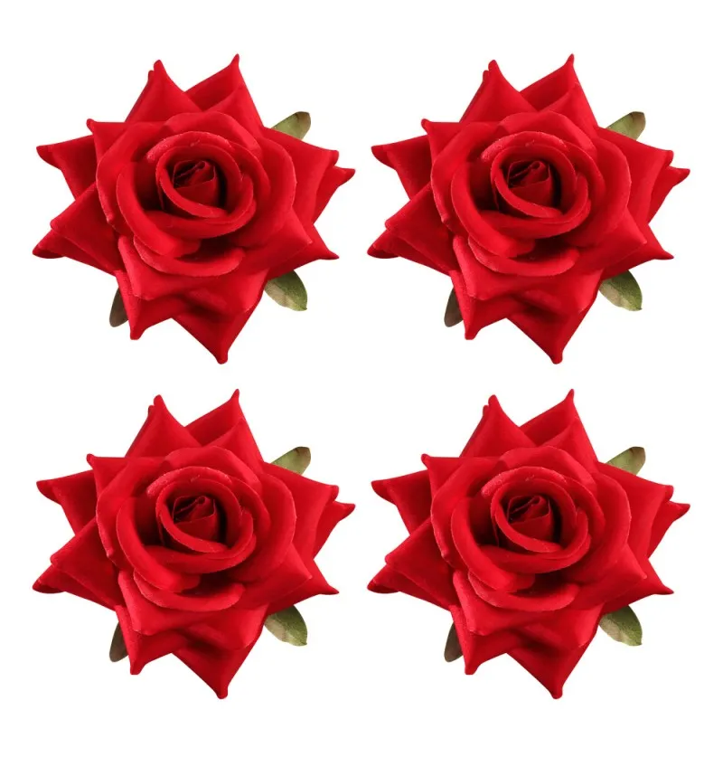 Rosen in velluto 4 pz. rosso