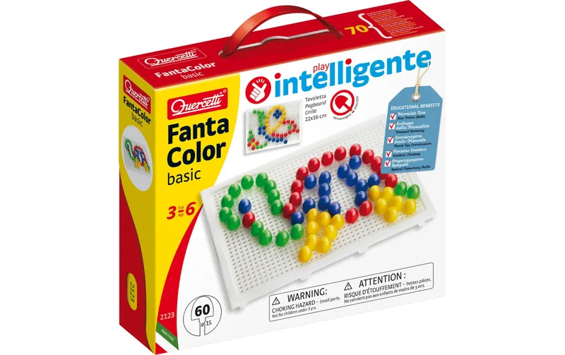 Quercetti Mosaik-Steckspiel FantaColor Tab Basic 100 Teile