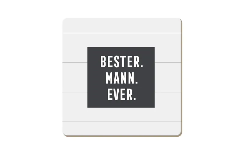 Grafik Werkstatt Korkuntersetzer Bester. Mann. Ever.