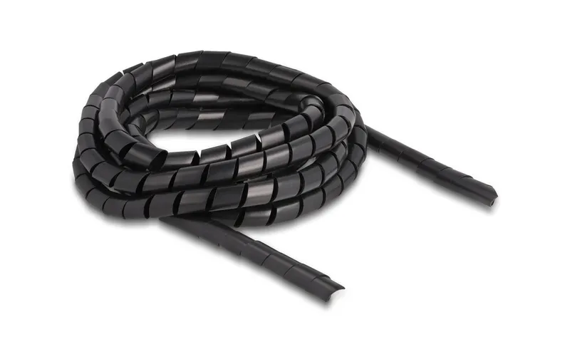 Delock Spiroschlauch flexibel 2 m x 10 mm noir