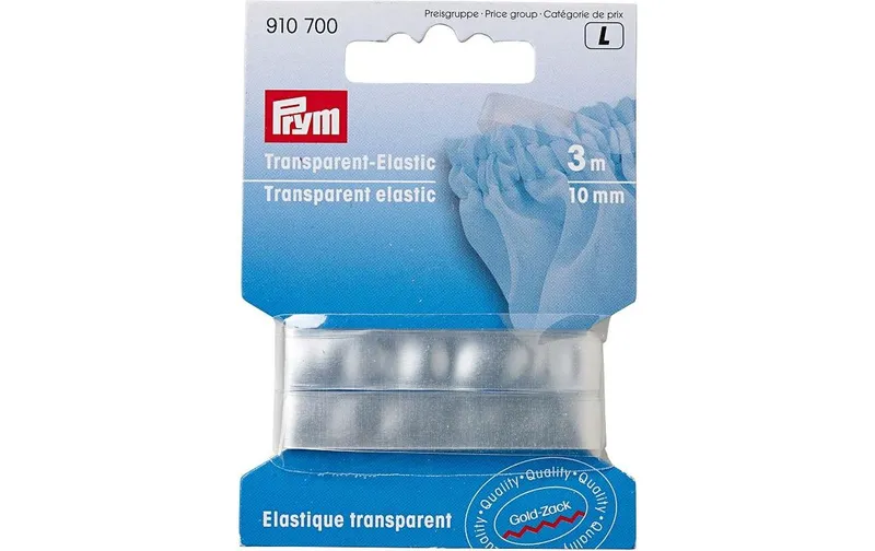 Prym Elastikband trasparente, 3 m x 10 mm