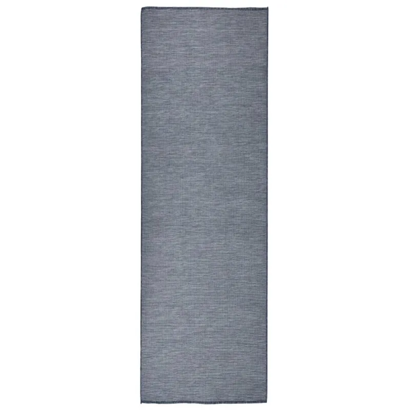 Outdoor-Teppich Flachgewebe 80x250 cm Blau