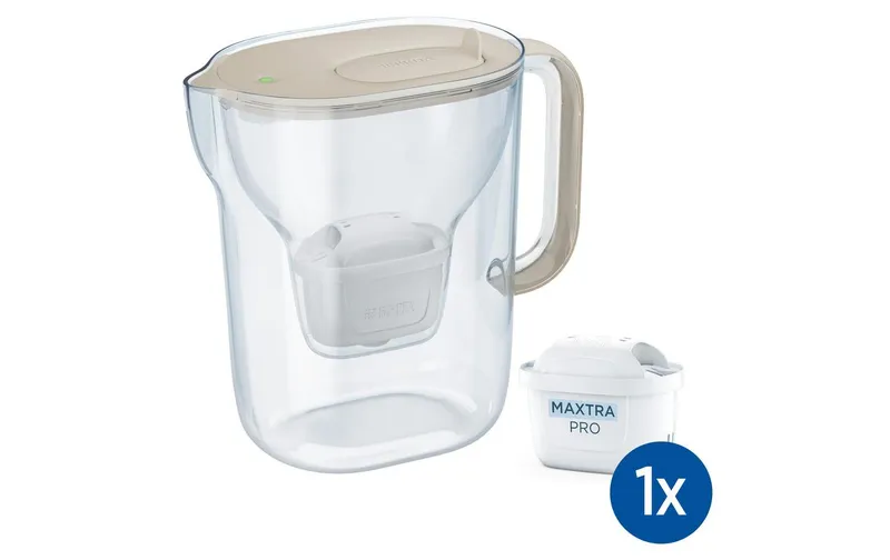 BRITA Wasserfilter Style Essential XL trasparente/Sand