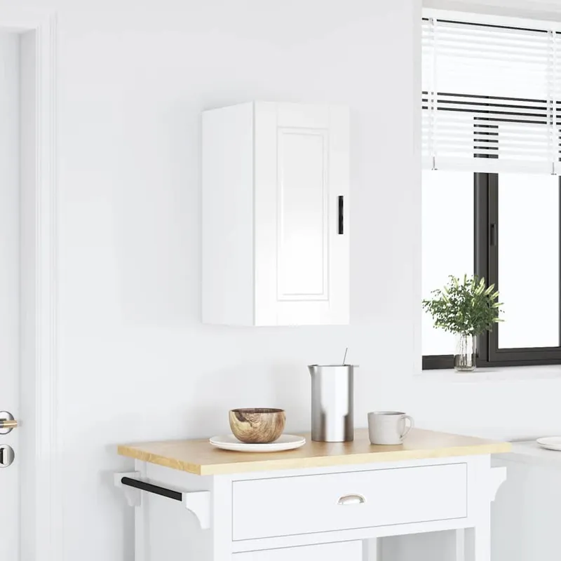 Küchen-Hängeschrank Porto Hochglanz-bianco derivato del legno