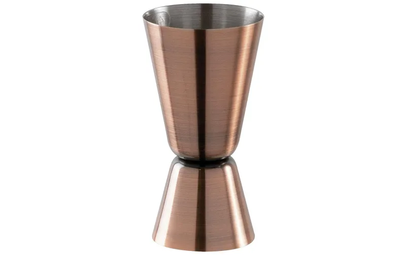 Paderno Cocktail-Doppelmass 40/20 ml, brown/Kupfer