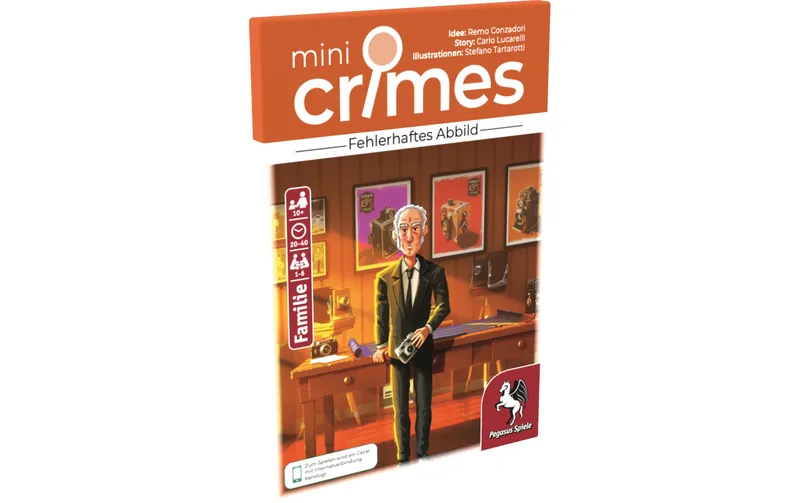 Pegasus Spiele Kartenspiel MiniCrimes – Fehlerhaftes Abbild -DE