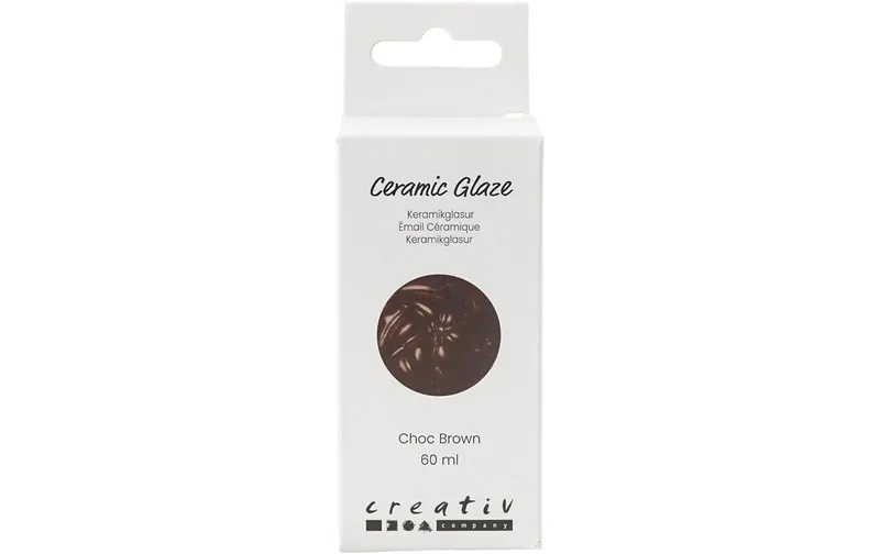 Creativ Company Keramikglasur 984 - 1101 °C, 60 ml, Braun
