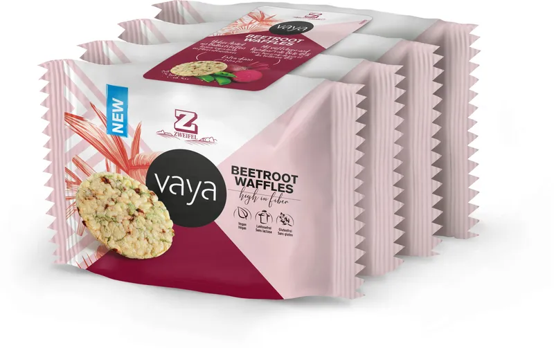 Zweifel Vaya Beetroot Waffles 4 x 17 g