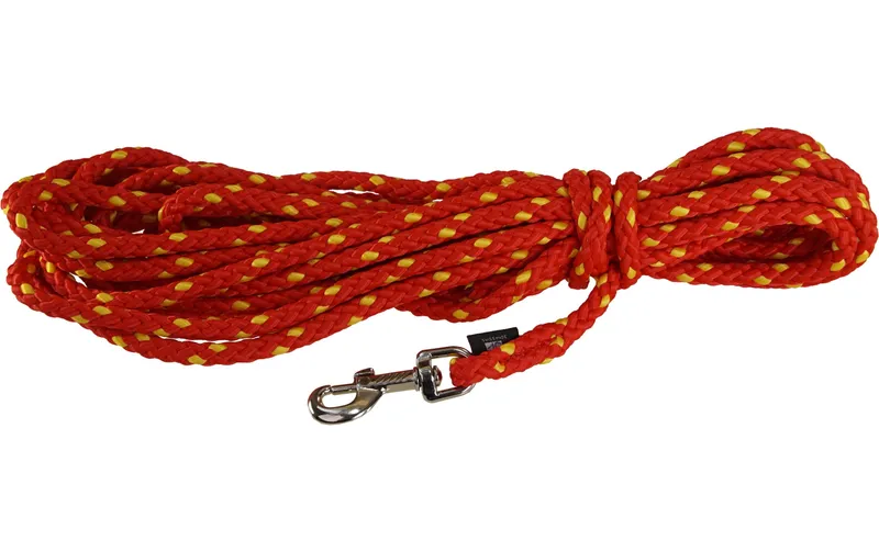Grossenbacher Schleppleine 1 cm / 10 m, Rot/Gelb