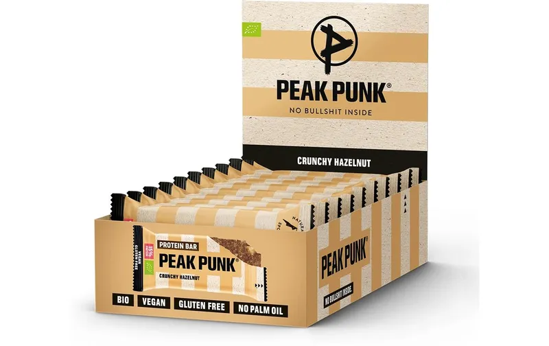 PEAK PUNK Bio Protein Bar Crunchy Hazelnut 12 x 55 g