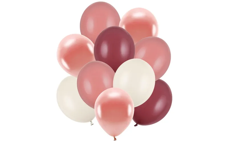 Partydeco Luftballon Set, Rosatöne,10 pièces
