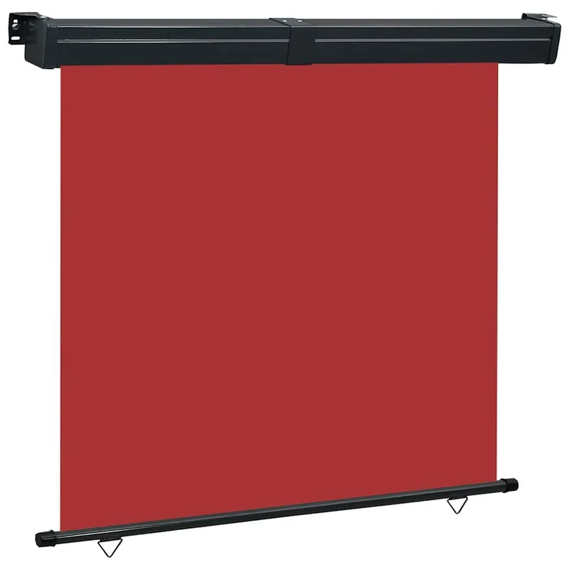 Auvent latéral de balcon 165x250 cm Rouge