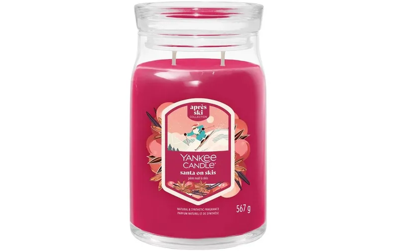 Yankee Candle Signature Duftkerze Santa on Skis Large Jar