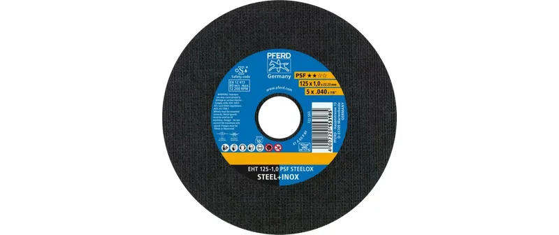 Pferd Trennscheibe EHT 125 x 1.0 x 22.23 mm gerade