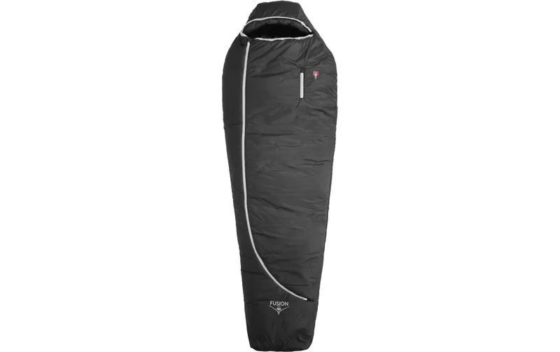 Grüezi Bag Schlafsack Fusion Zero -3 °C 200 cm, Schwarz