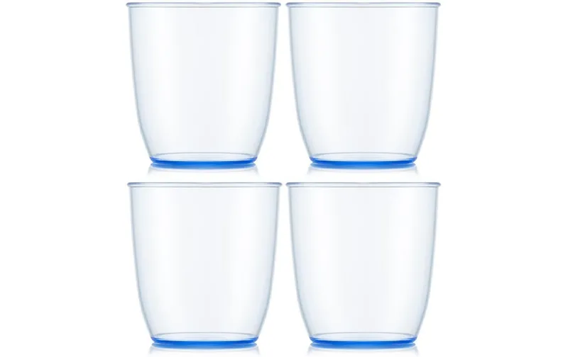 Bodum Outdoor-Becher Kvadrant 350 ml, blu, 4 pezzi