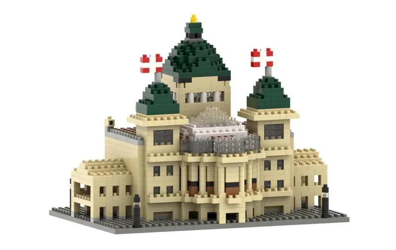 BRIXIES Bausteinmodell Bundeshaus Schweiz aus 957 Bausteinen