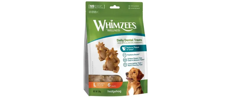 Whimzees Kausnack Igel L, 360 g