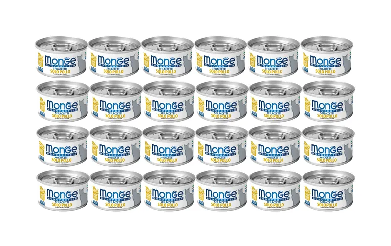 Monge Nassfutter Katze Monoprotein Huhn 24 x 80 g
