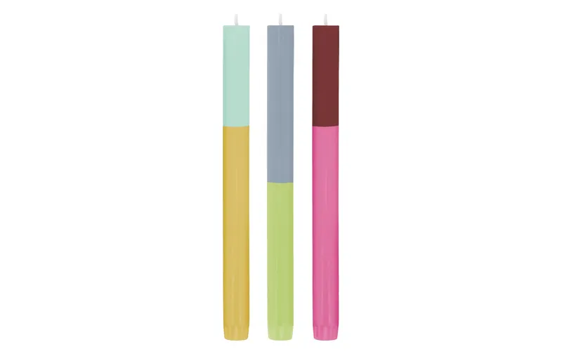 Remember Stabkerze Palma 26 cm x 22 cm, multicolour, 2 pieces