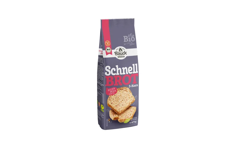 Bauck Mühle Backmischung Schnellbrot 5-Korn 475 g