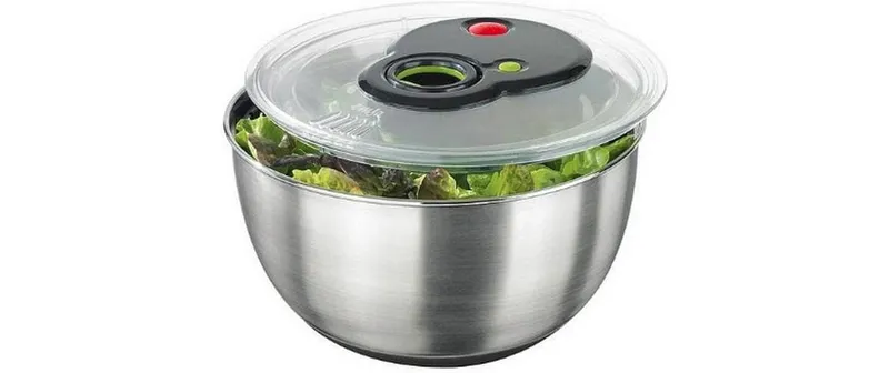Emsa Salatschleuder Turboline 27 cm, Silber
