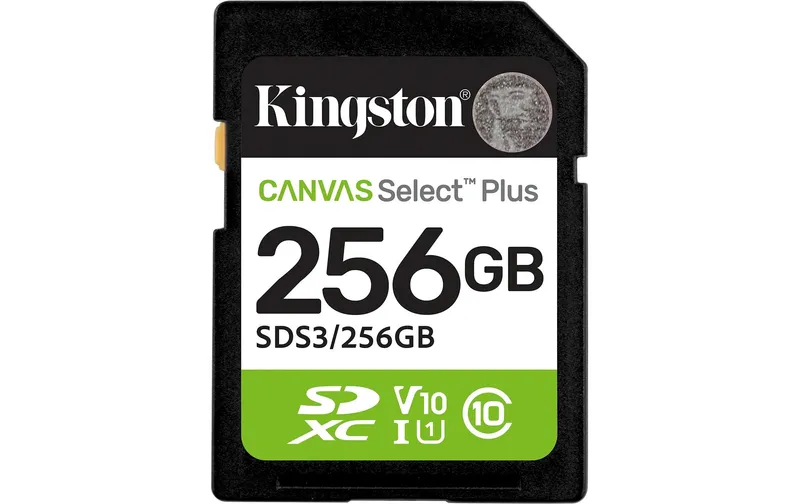 Kingston SDHC-Karte Canvas Select Plus Gen3 256 GB