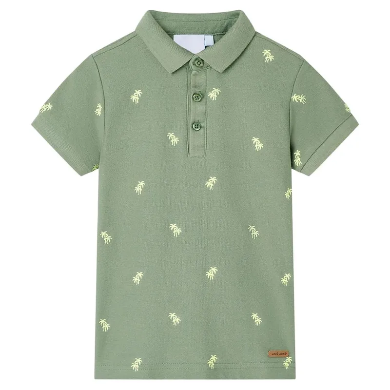 Polo pour enfants kaki 140