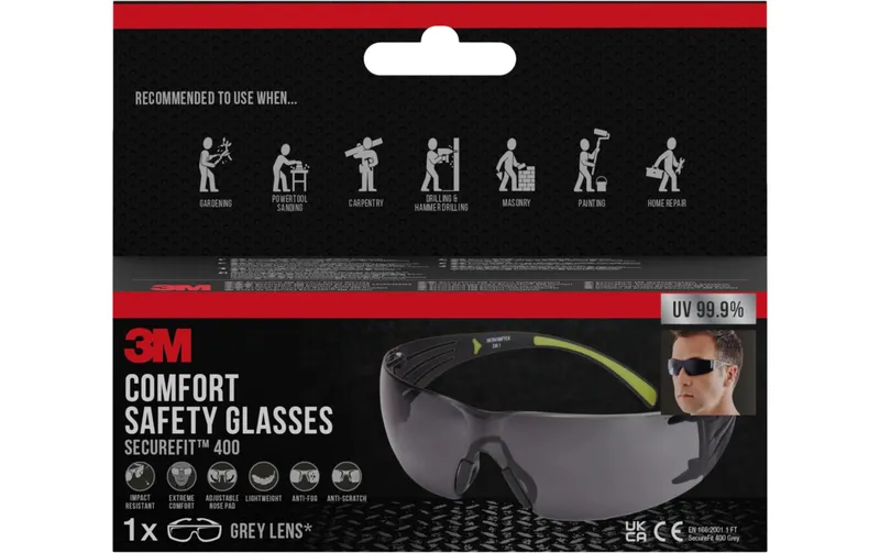 3M Schutzbrille SecureFit 400 grau