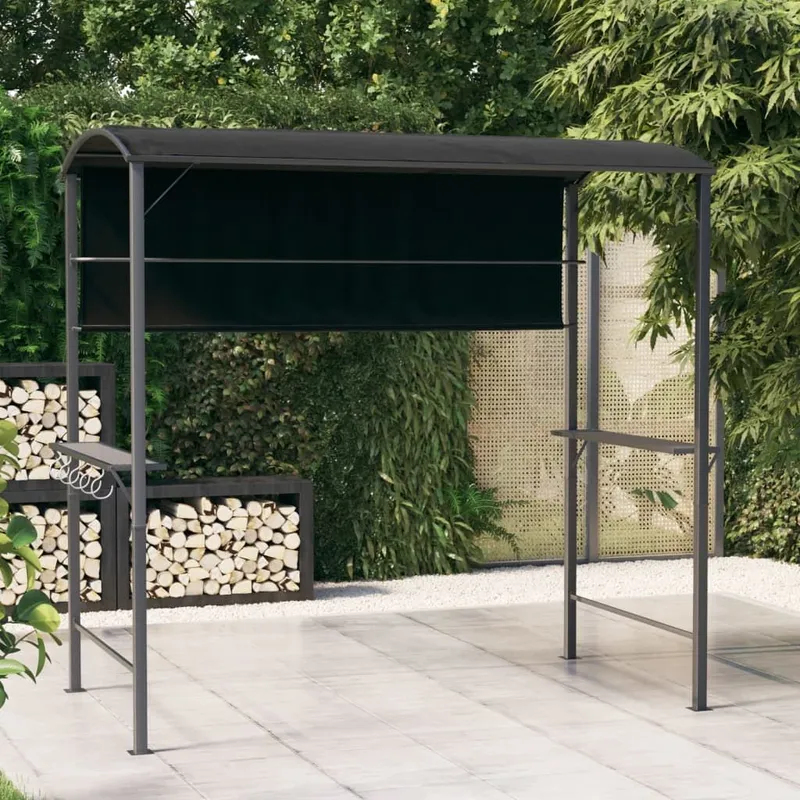 Pavillon mit Dach 220x110x200 cm antracite