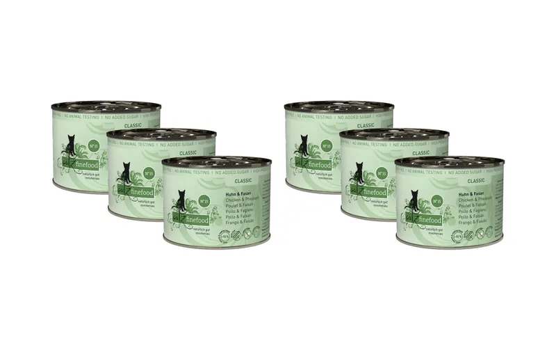 catz finefood Nassfutter No.15 Huhn & Fasan, 6 x 200 g