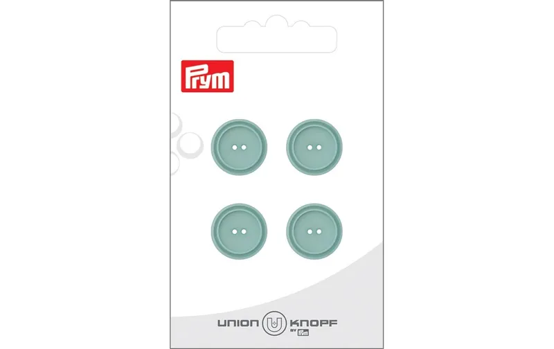 Prym Union Knopf Knöpfe poliestere 15 mm, 4 pezzi, Türkis