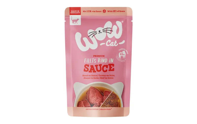 WOW Nassfutter Rind in Sauce, 85 g
