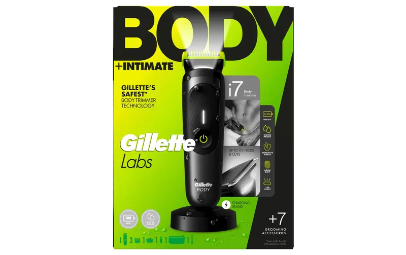 Gillette Körperrasierer + Intimhaartrimmer für Männer i7