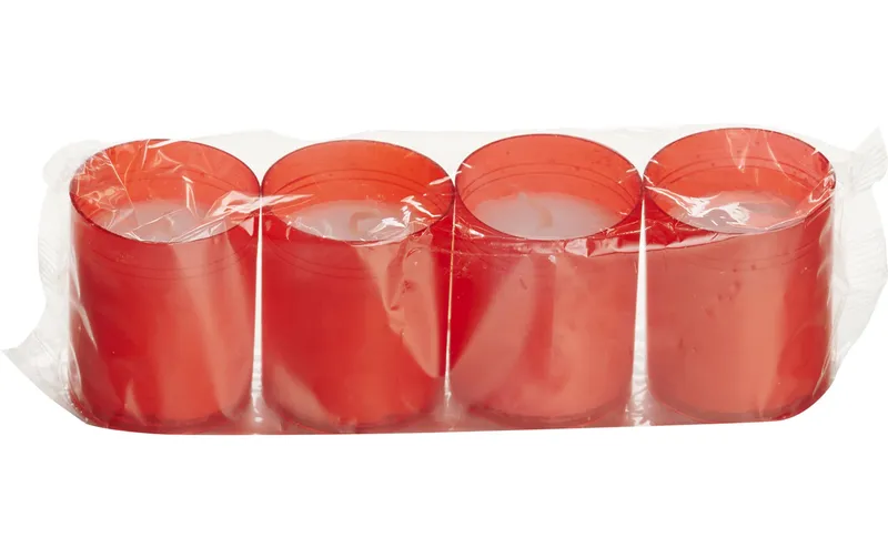 balthasar Grabkerze 4 pieces, red