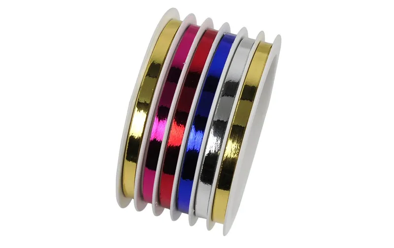 GOLDINA Geschenkband Multispule Metallic, 5 mm, 5 m