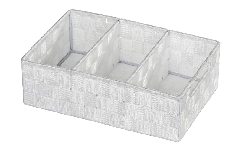 Wenko Aufbewahrungskorb Adria 32 x 21 x 10 cm, blanc