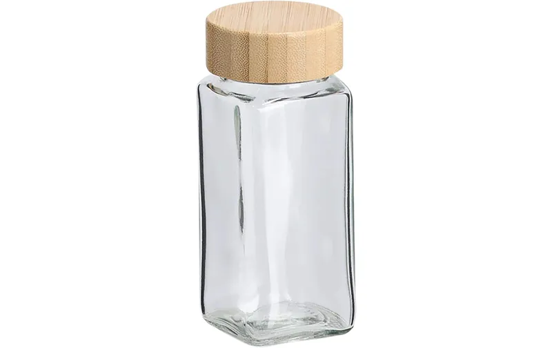 Zeller Present Gewürzglas 120 ml Glas Bambus ø 4.5 x 10.5 cm