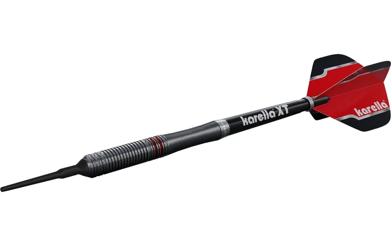 Karella Dartpfeile Softdart Fighter 20g, 3 Stück – Schwarz