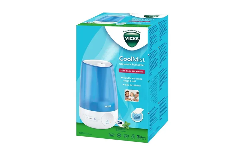 Vicks Mini Kaltluft Luftbefeuchter Ultraschall, VUL565E
