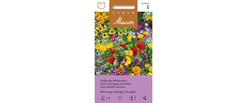 Samen Mauser Saatgut Einjährige Wildblumen Mischung