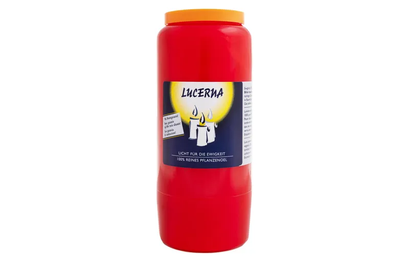 Herzog Kerzen AG Grabkerze Lucerna rosso