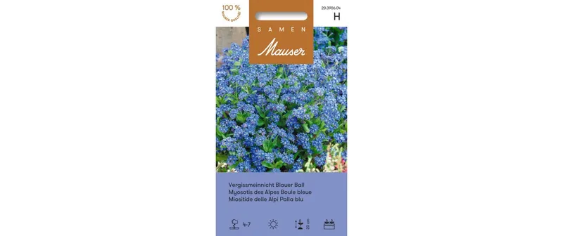 Samen Mauser Saatgut Vergissmeinnicht Blauer Ball