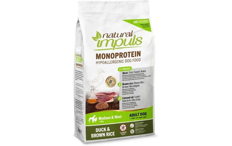 Natural Impuls Trockenfutter Adult Med/Max Ente 3 kg