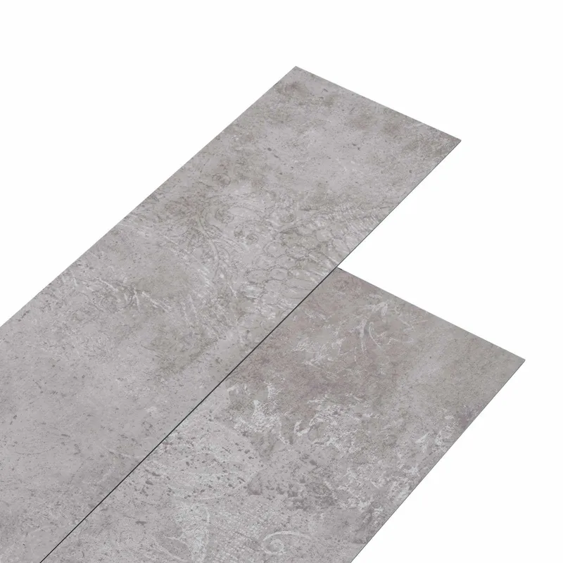 Planches de sol en PVC autocollantes Gris terre 30,5 x 61 cm