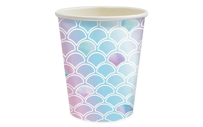 ScrapCooking Einwegbecher Meerjungfrau 250 ml, 8 pieces, blue/multicolour