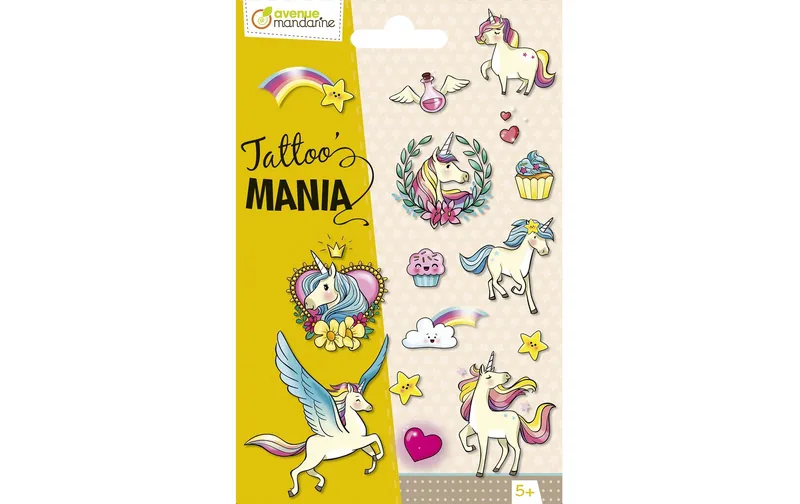 Avenue Mandarine Tattoo set Tattoo Mania Einhorn/Magie